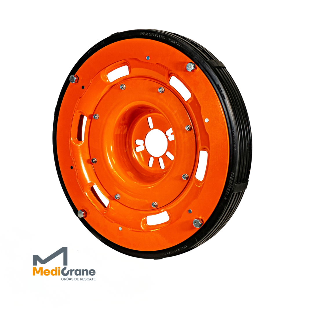 RUEDA UNIVERSAL DE EMERGENCIA ESPECIAL 45 MediCrane PARA UTILIZAR EN GR&Uacute;AS DE RESCATE SP780034 REF.10026