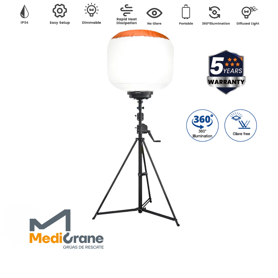 GLOBO DE ILUMINACI&Oacute;N MediCrane DE LED CON M&Aacute;STIL EXTENSIBLE 3800MM, 700W,  120.000LM (SIN GENERADOR)  REF.12555
